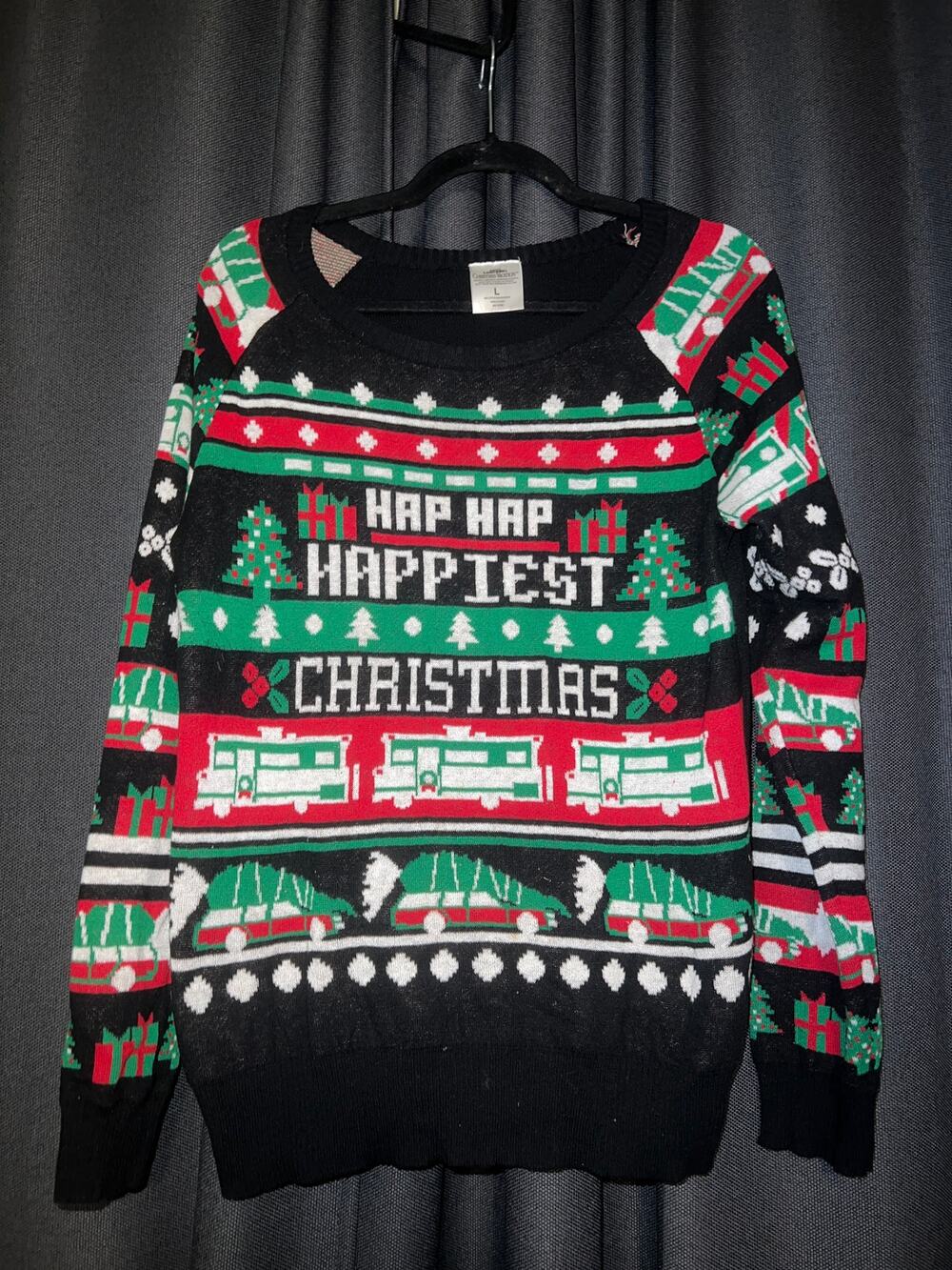 Ugly Christmas Sweater Xmas Size Large Vacation
